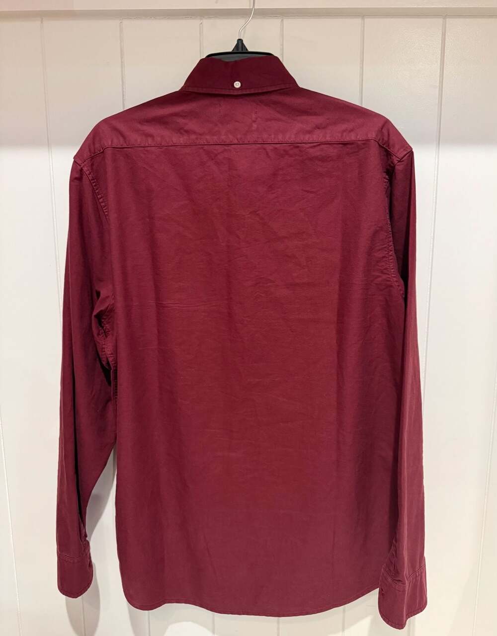 Taylor Stitch The Jack Button Down Shirt Burgundy Size 42 - Picture 4 of 4